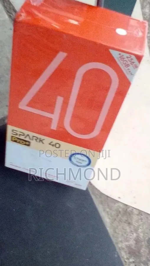 New Tecno Spark 40 Pro+ 256 GB Black
