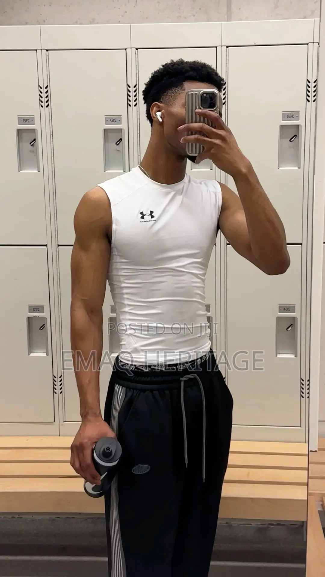 Under Armour Compression Muscle Tank - White