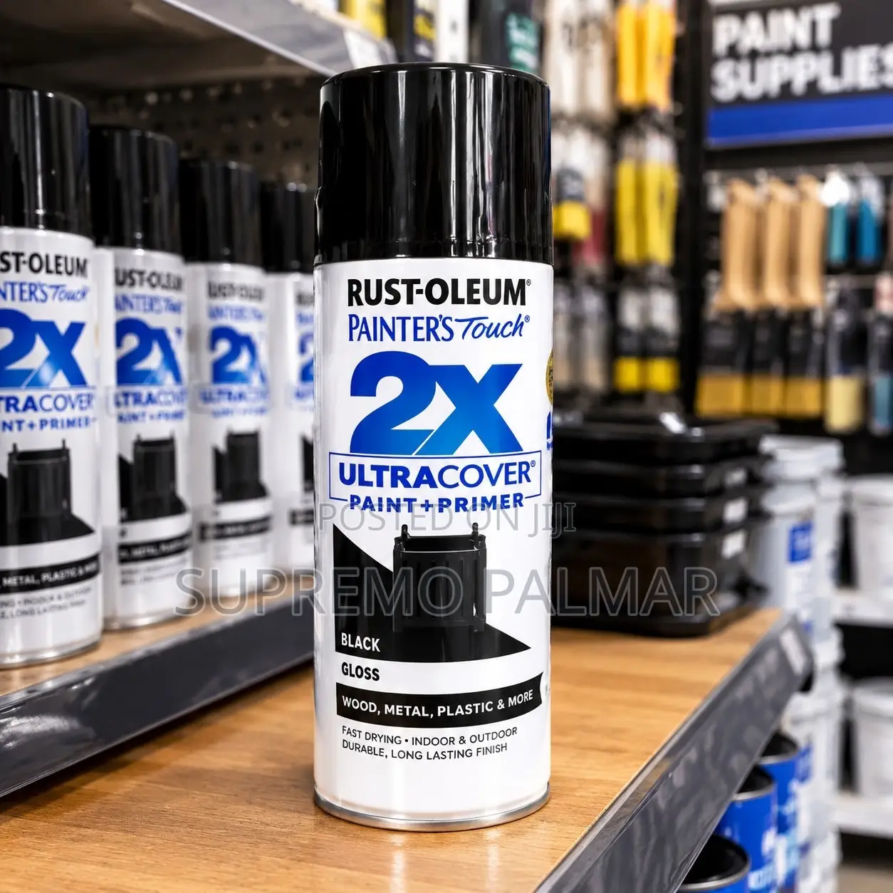 Painter’s Touch 2X 12oz – Gloss Black Paint & Primer Spray Paint