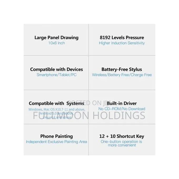 10×6 Vinsa Graphic Drawing Tablet Online Teaching, Graphic Art