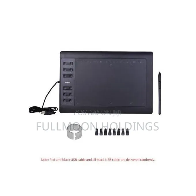 10×6 Vinsa Graphic Drawing Tablet Online Teaching, Graphic Art