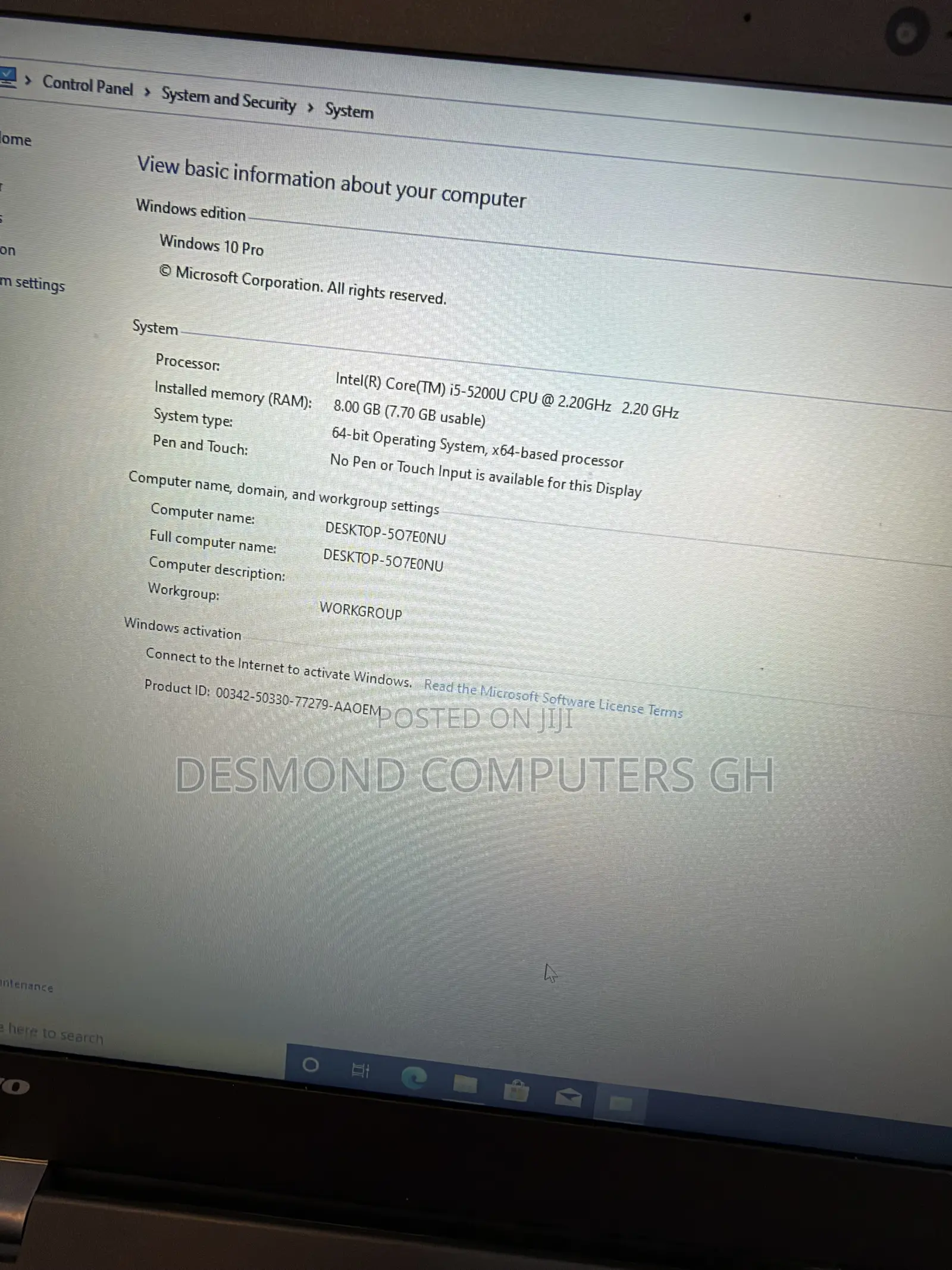 Laptop Lenovo ThinkPad T450 8GB Intel Core i5 SSD 500GB