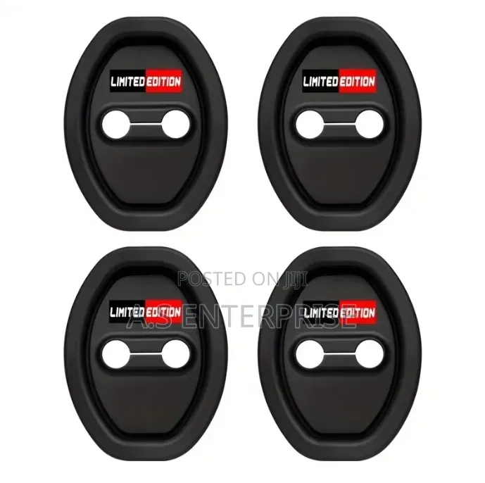 4pcs Silicone Car Door Lock Protective Cover Door Lock Shock Absorber