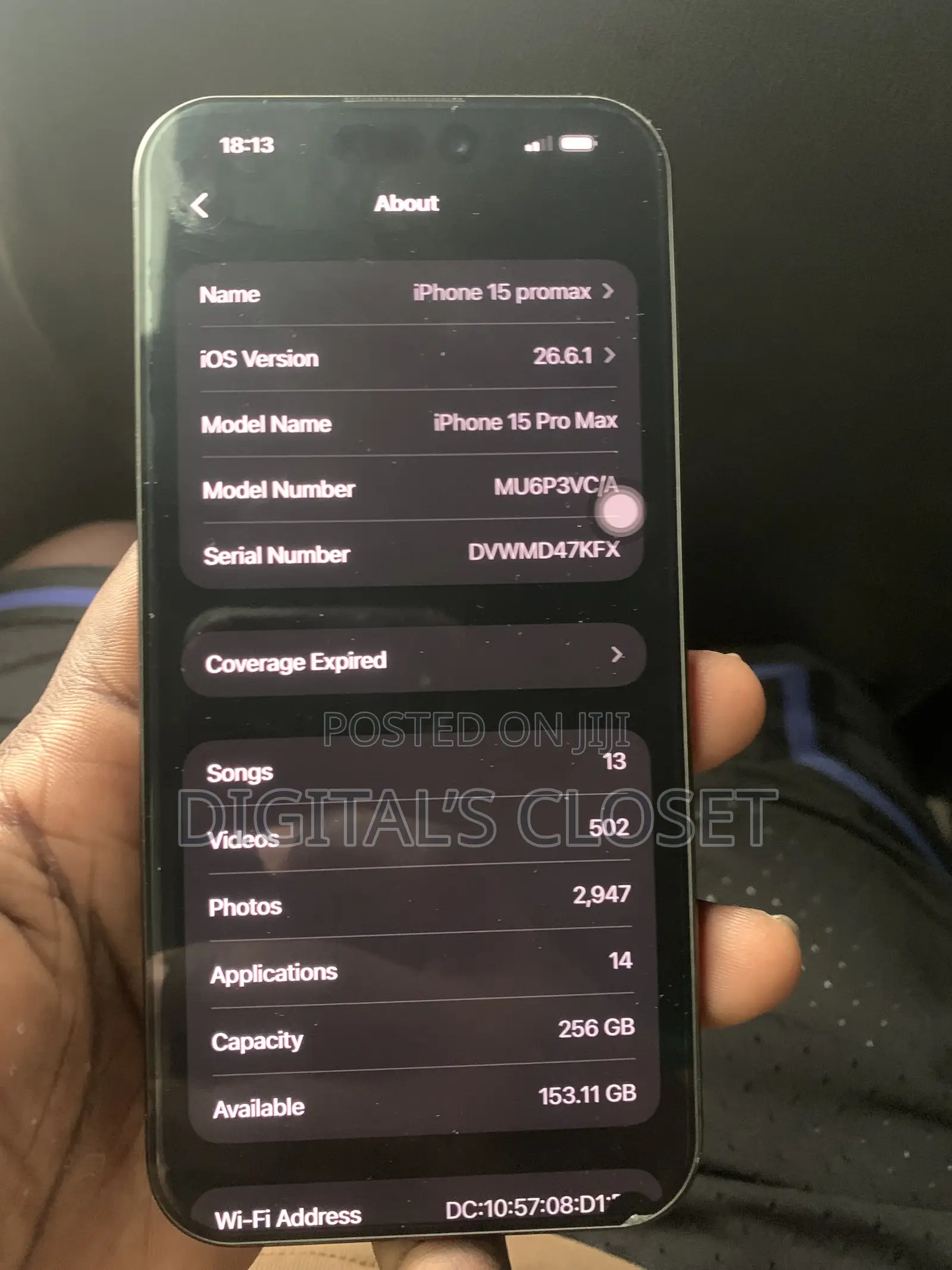 Apple iPhone 15 Pro Max 256 GB Black