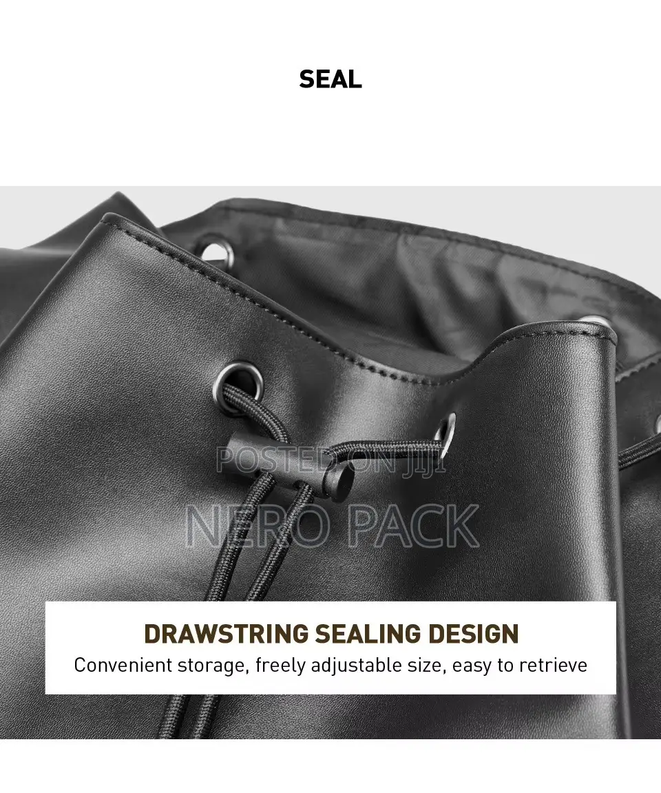 Luxury PU Leather Bag for Men’s Business, Travel Laptop Backpack