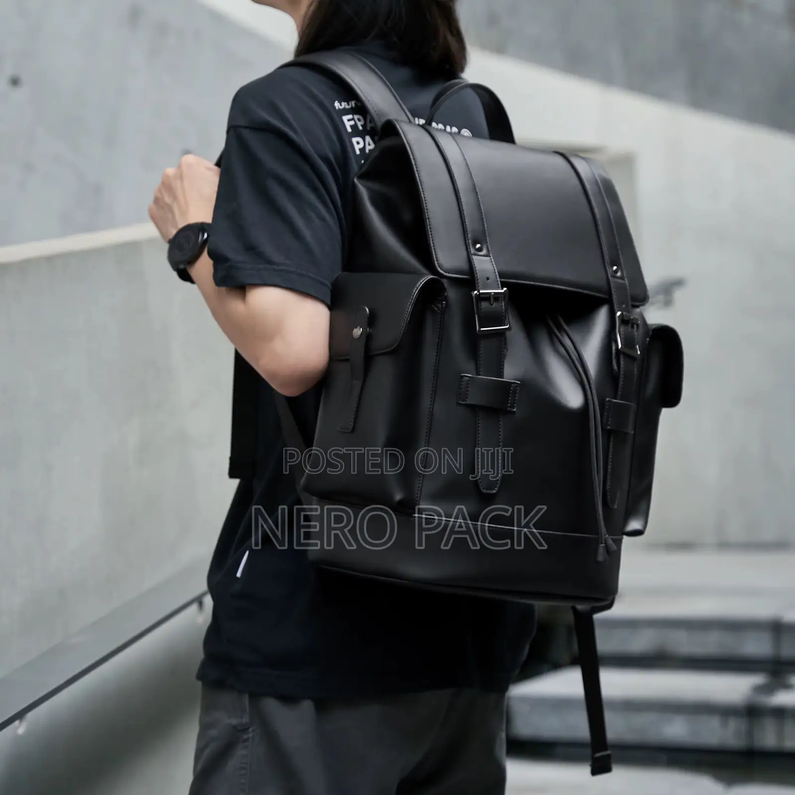 Luxury PU Leather Bag for Men’s Business, Travel Laptop Backpack