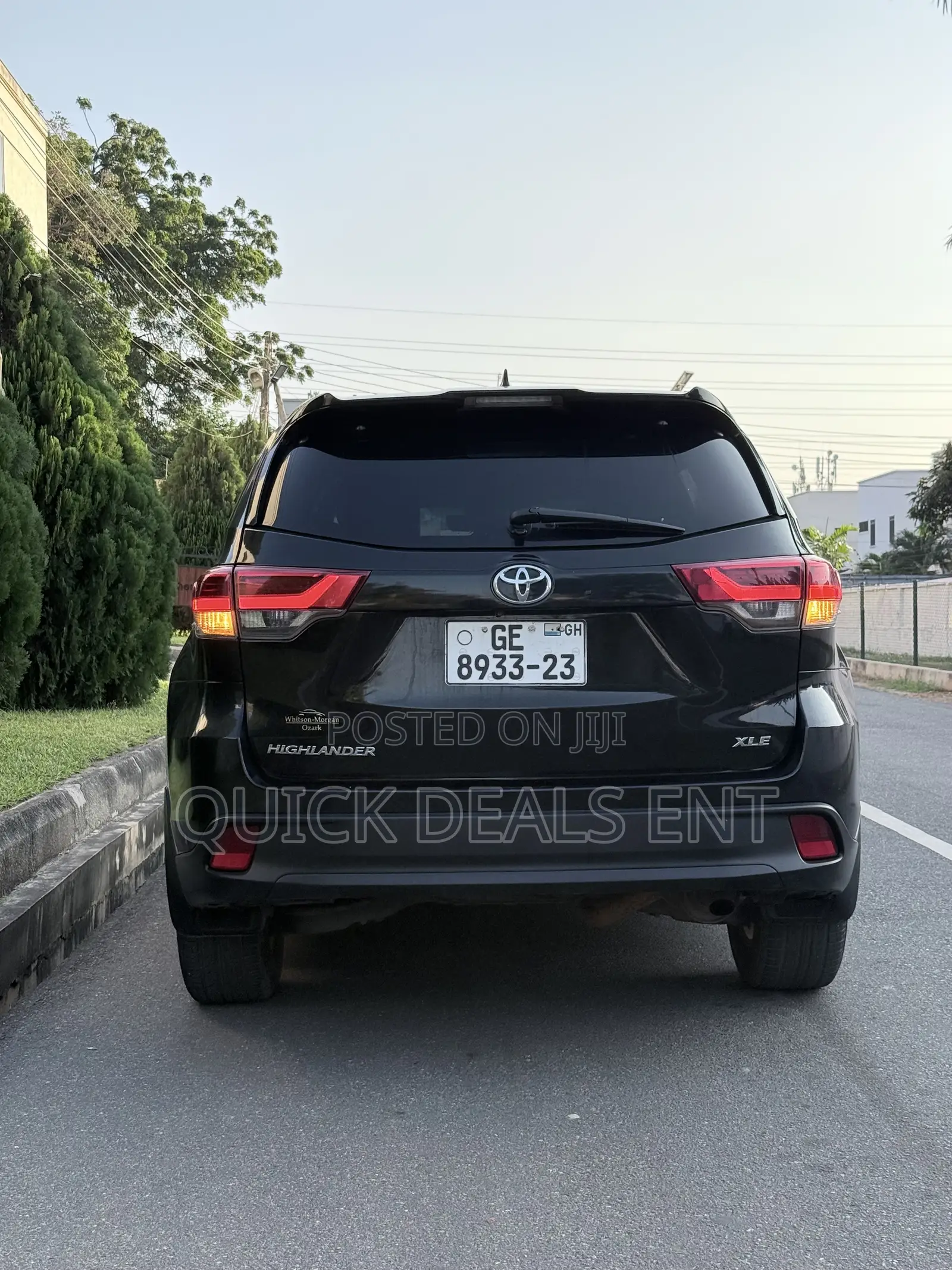 Toyota Highlander XLE 4x4 V6 (3.5L 6cyl 8A) 2018 Black