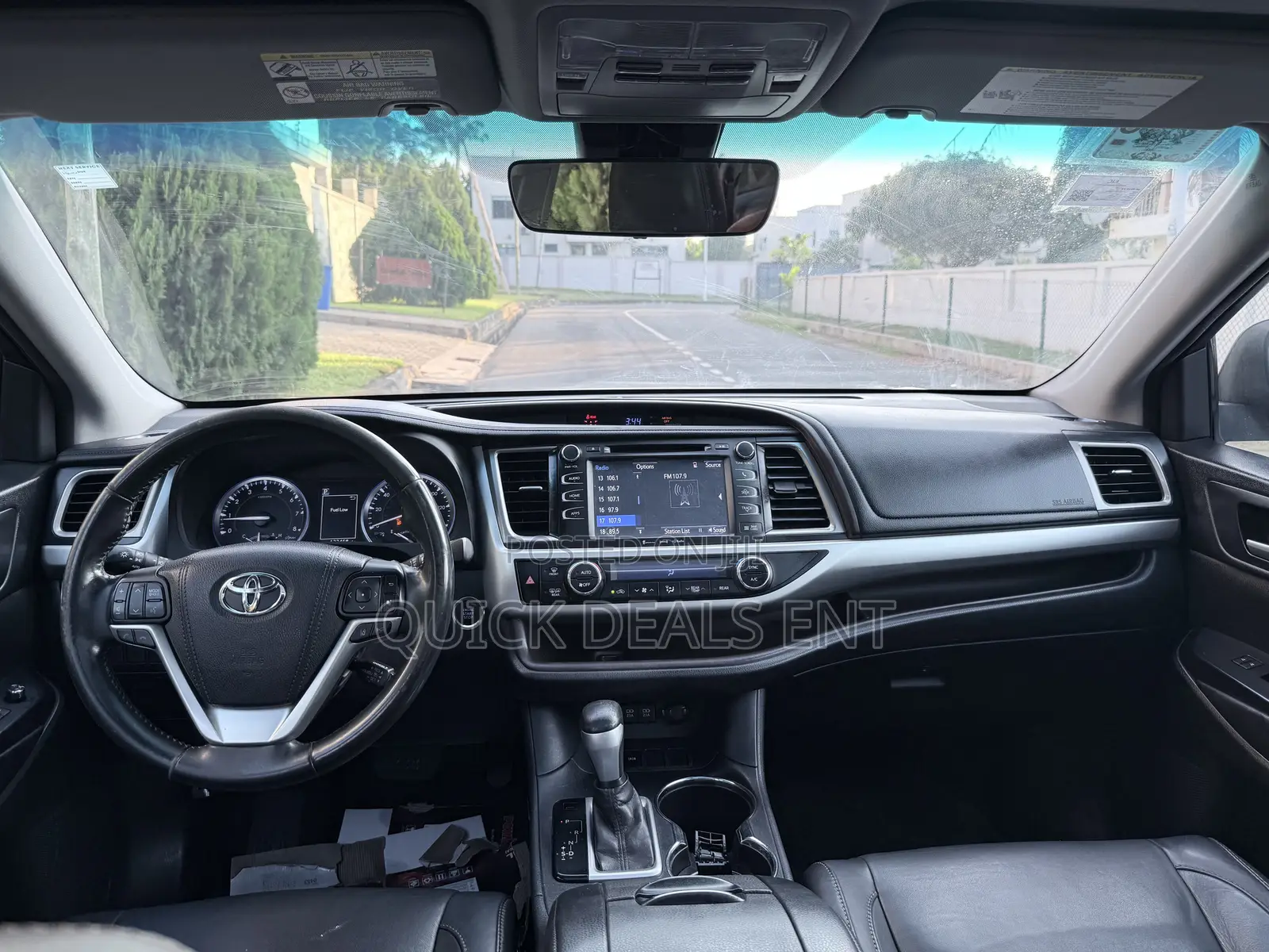 Toyota Highlander XLE 4x4 V6 (3.5L 6cyl 8A) 2018 Black