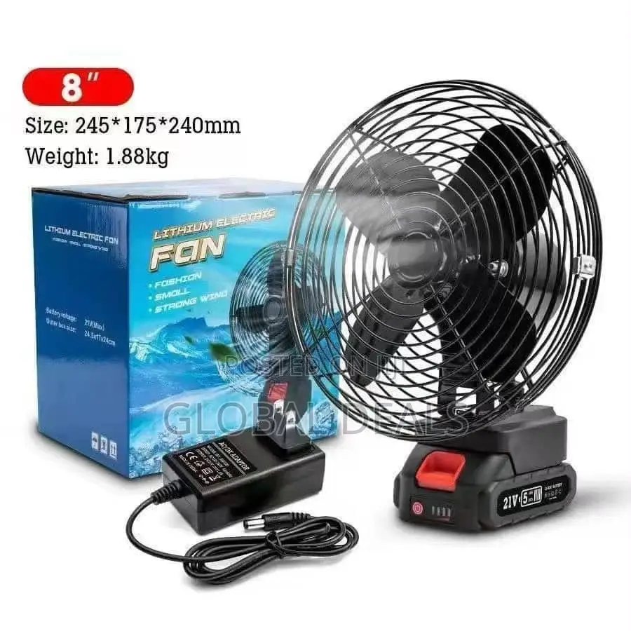 Multipurpose Indoor and Outdoor Rechargeable Fan