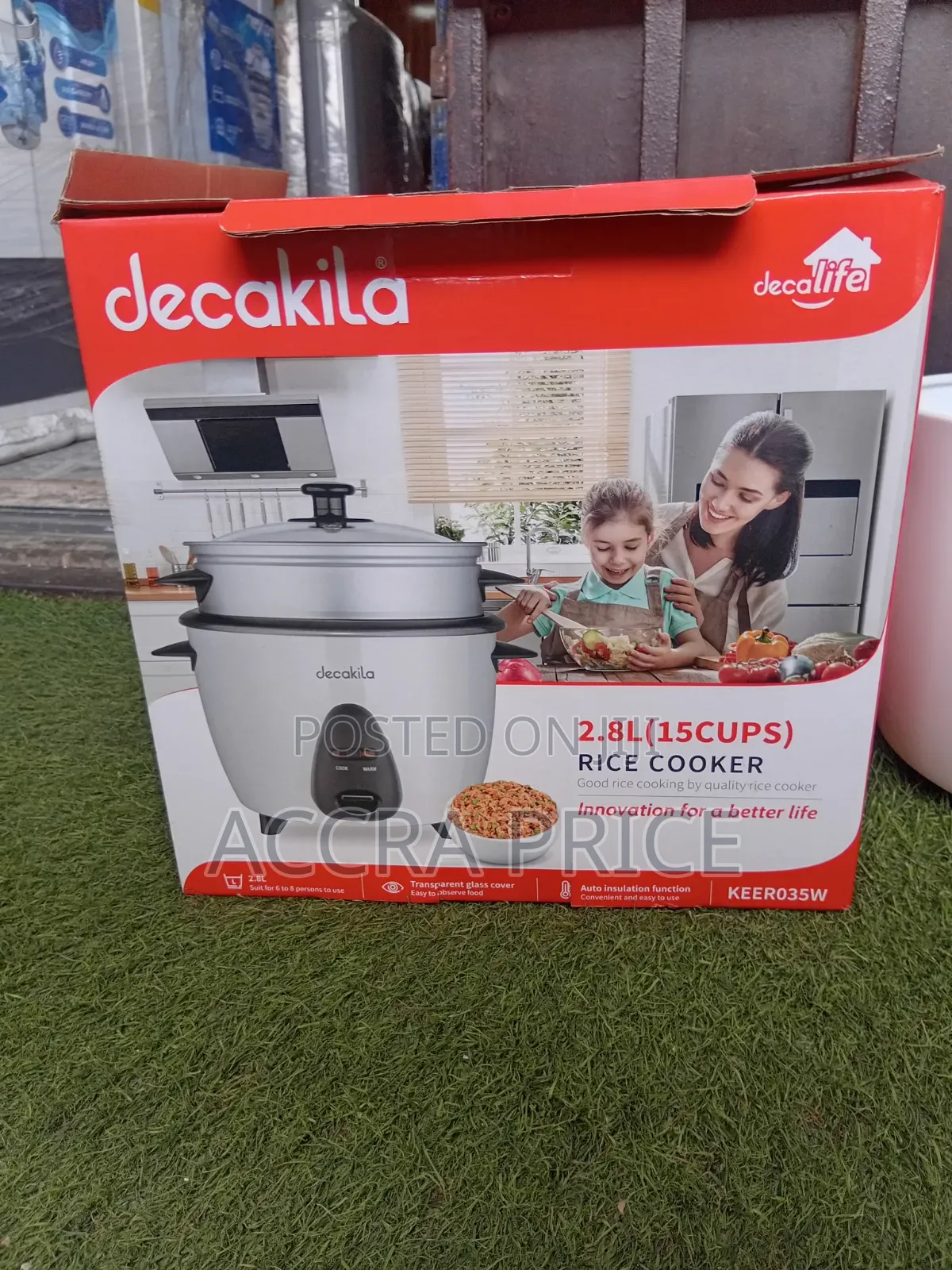Decakila 2.8L Rice Cooker Large Family Size Rice Cooker