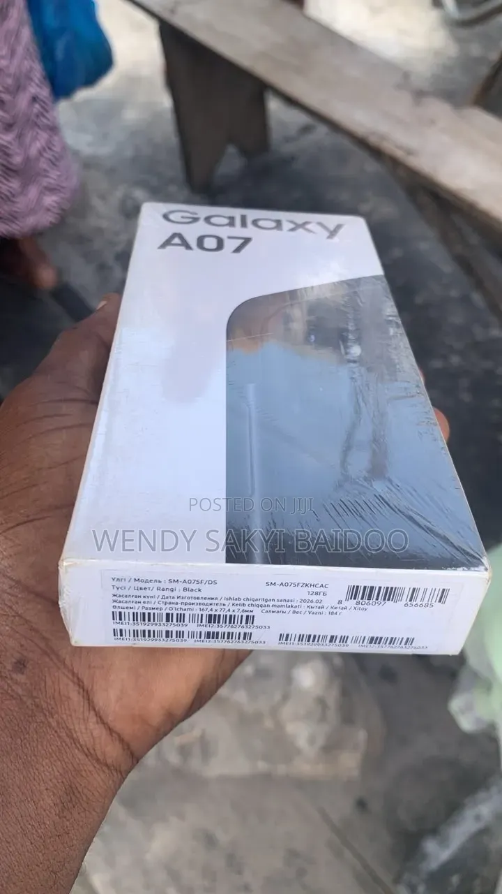 New Samsung Galaxy A07 128 GB Black