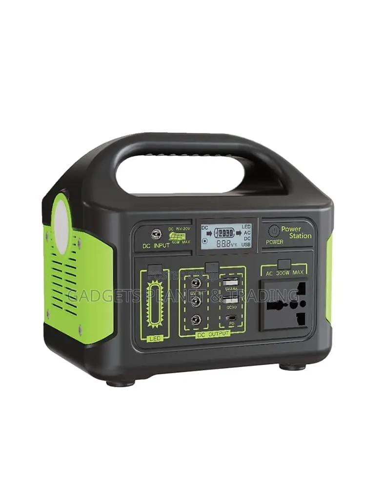 500W DC Lithium-Lon Portable Solar Power Station & Outdoor Solar Panel