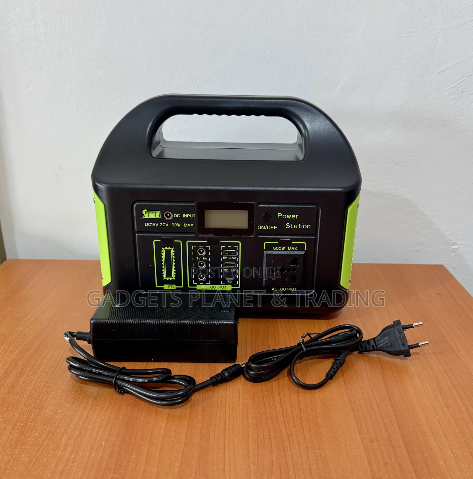 500W DC Lithium-Lon Portable Solar Power Station & Outdoor Solar Panel