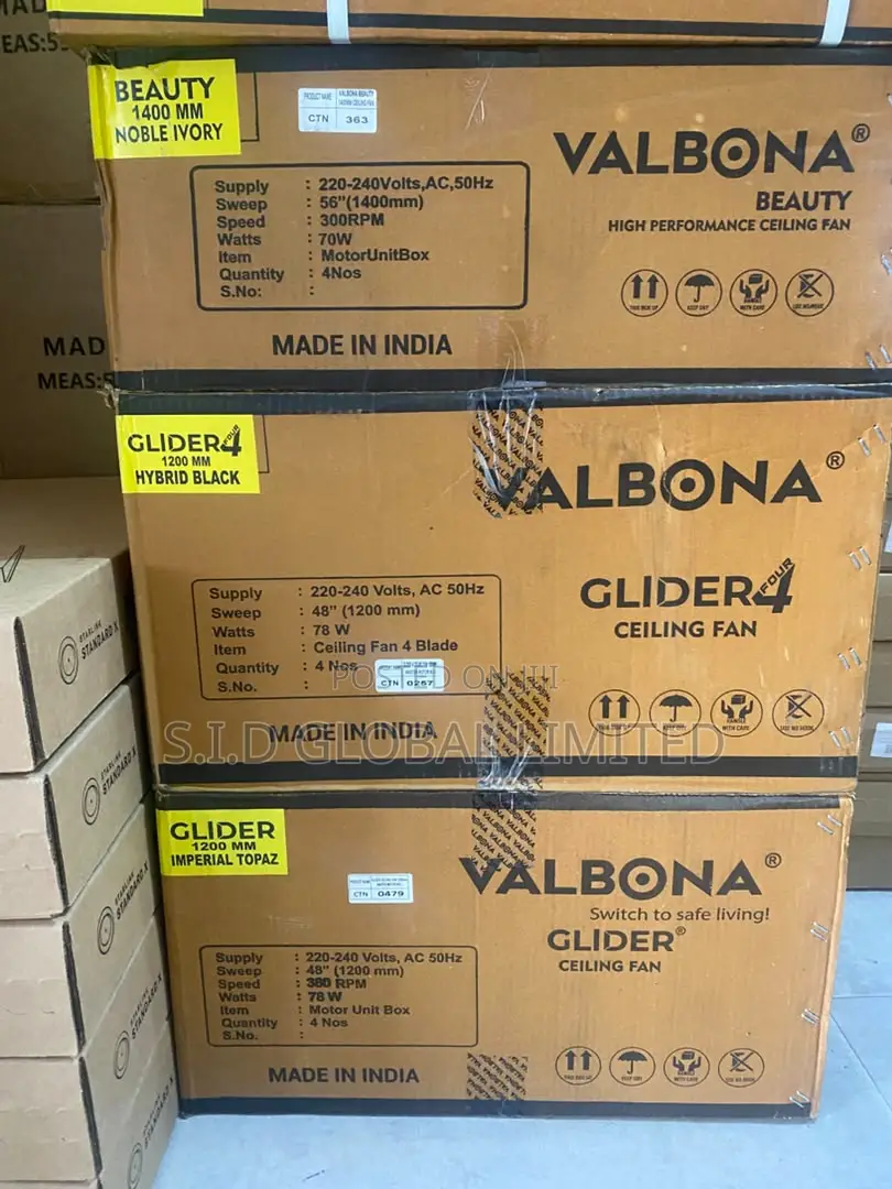 Ultra Modern Valbona Gider Ceiling Fan