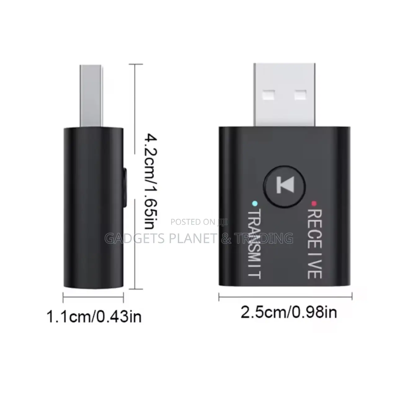 USB Bluetooth 5.0 Transmitter/Receiver to 3.5mm Adapter for TV/PC/Car