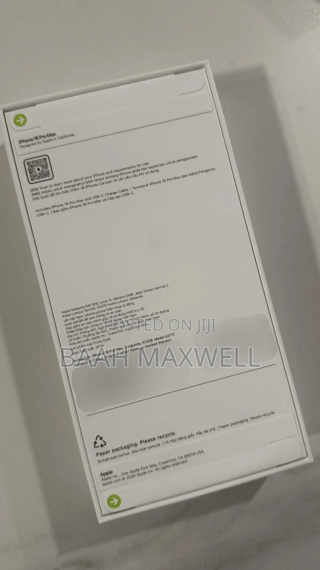 New Apple iPhone 18 Pro Max 512 GB