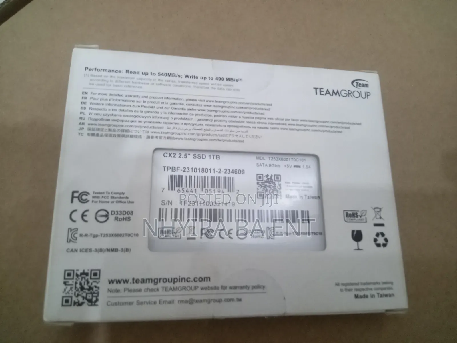 Team Group 1tb SSD Sata