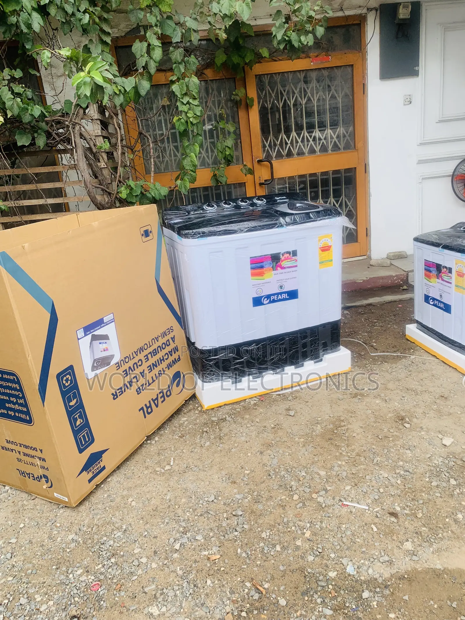 Ultra Modern 18kg Top Load Twin Tub Semi Automatic Pearl