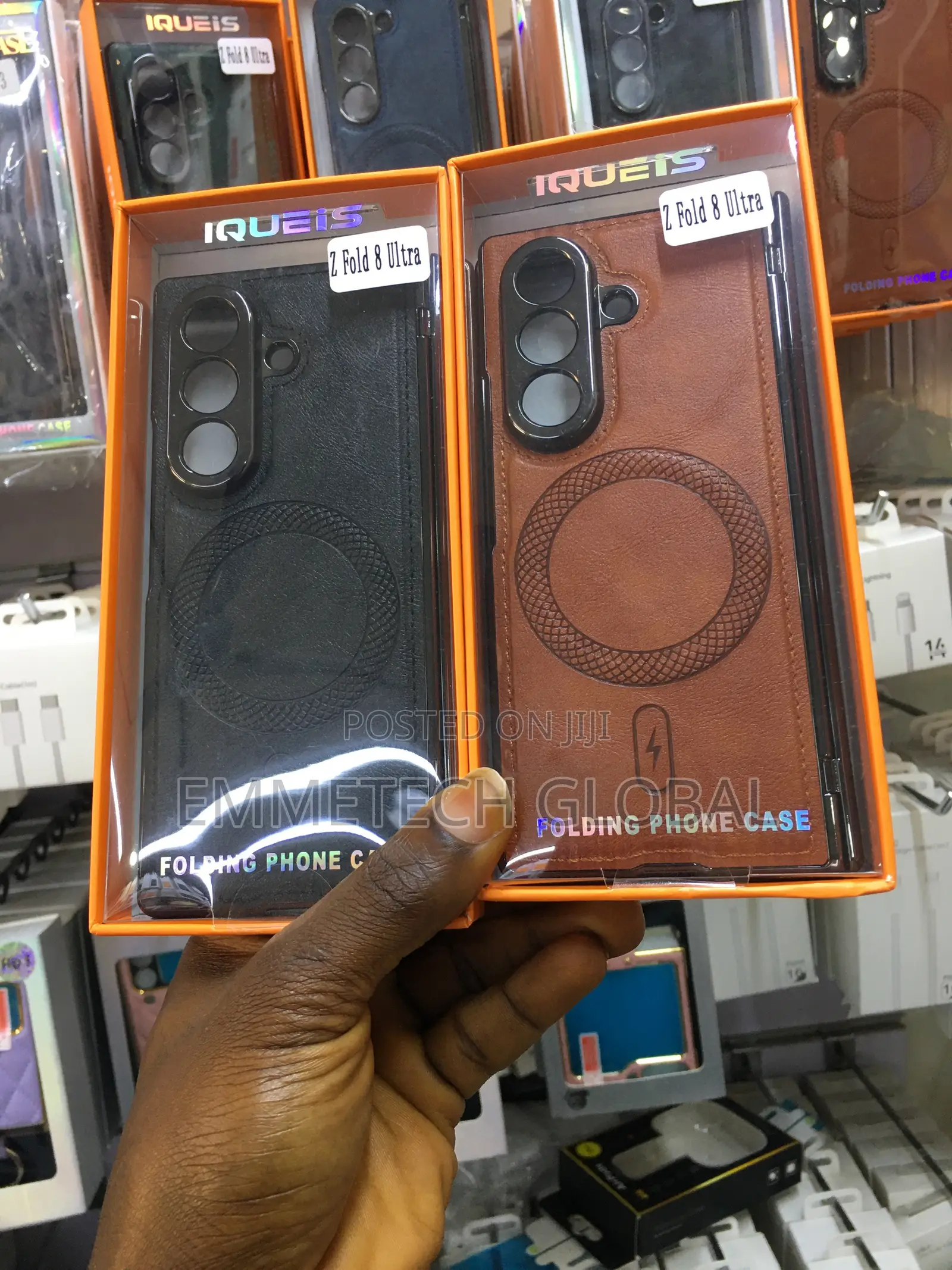 Z Fold 8 Ultra Leather Case