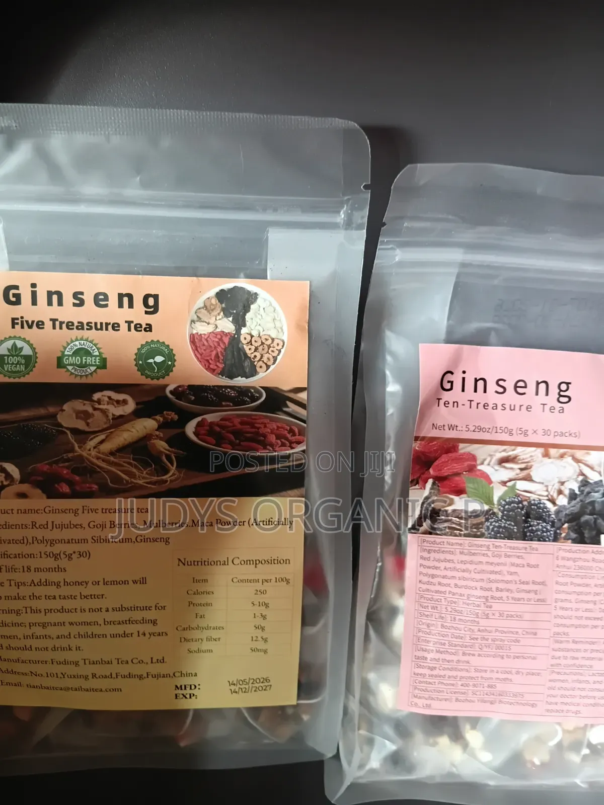 Ginseng Five Treasure and Ten Treasure( Ghc250& 170)
