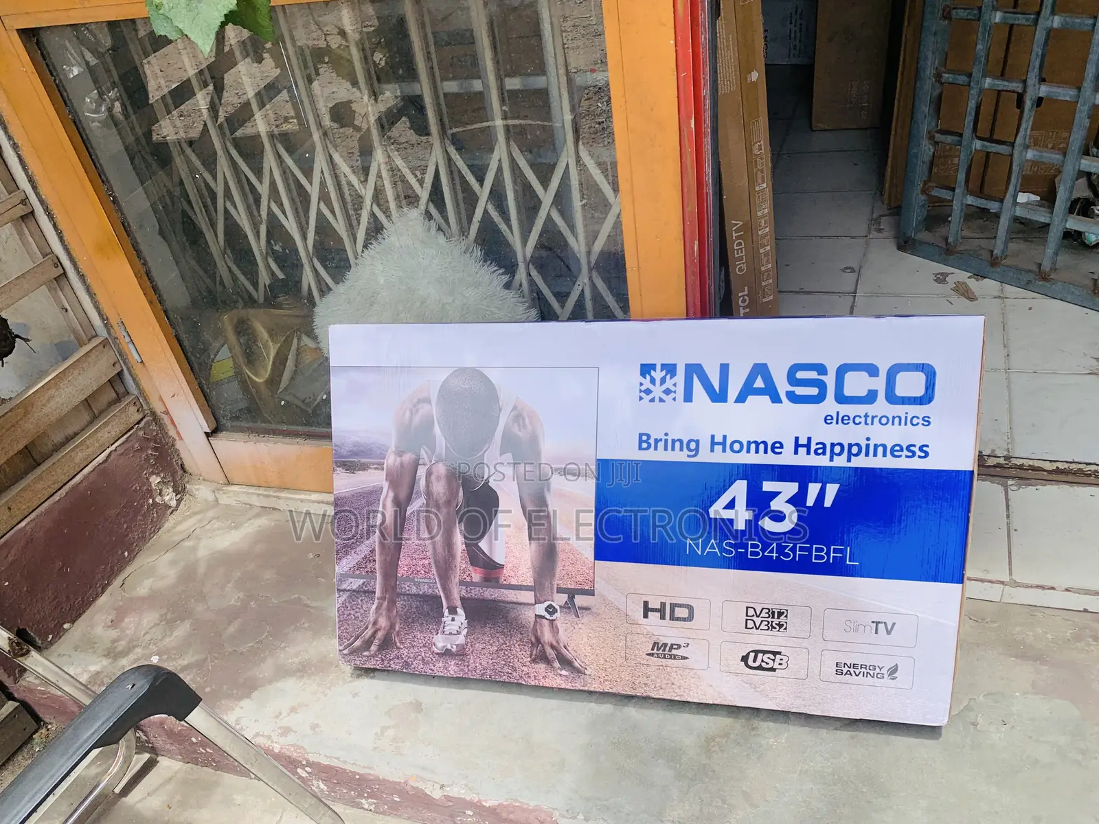 Lovely New 43”fhd Satellite Image Nasco TV