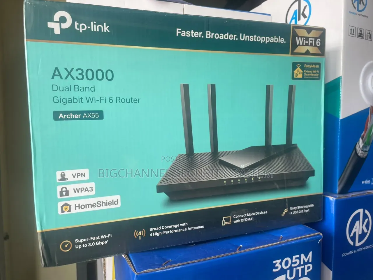 tp.link Ax3000 Dual Band Gigabit Wi-Fi 6 Router