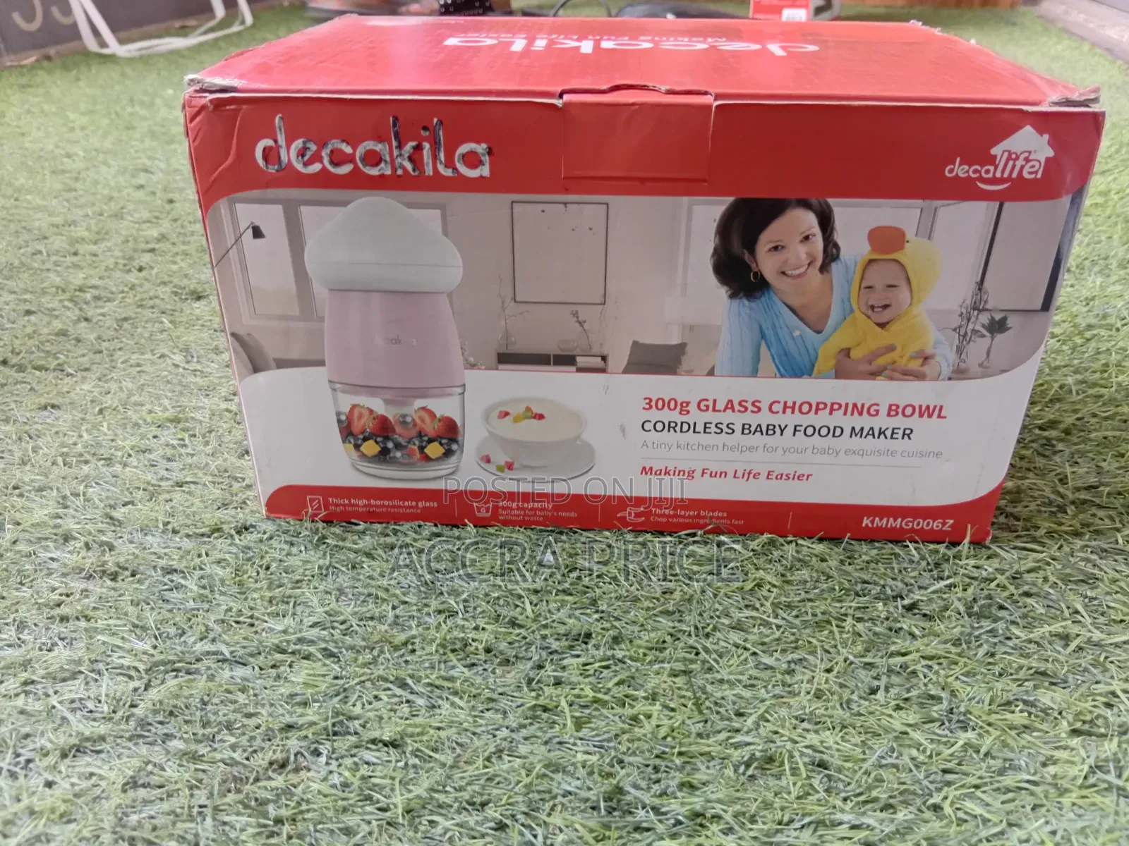Decakila 300g Cordless Baby Food Maker Glass Bowl