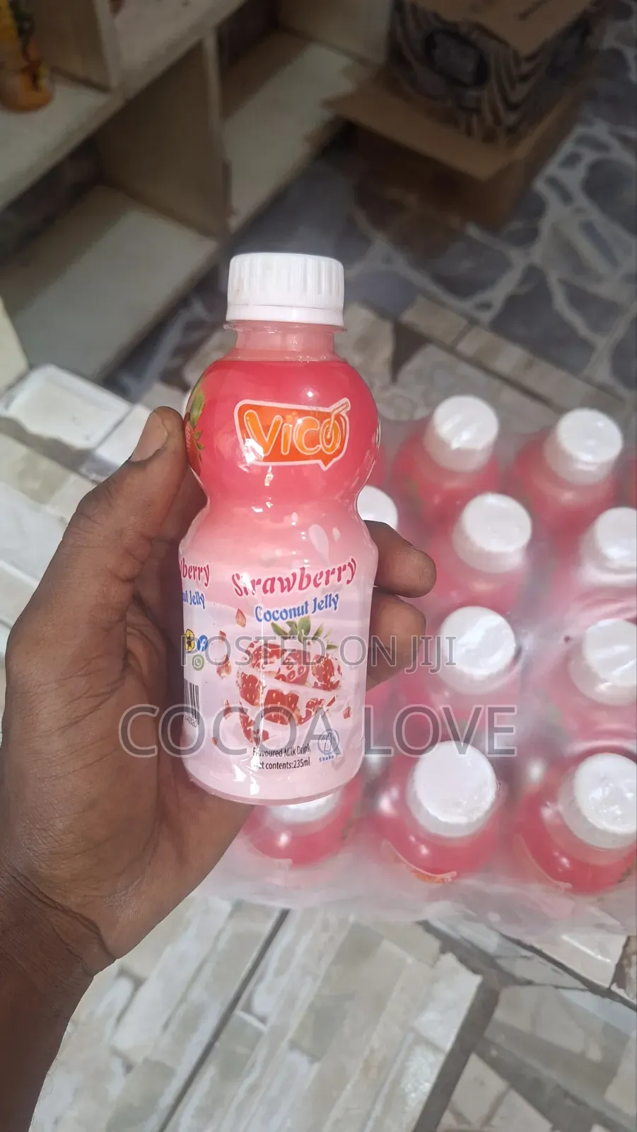 Vico Strawberry Coconut Jelly Drink