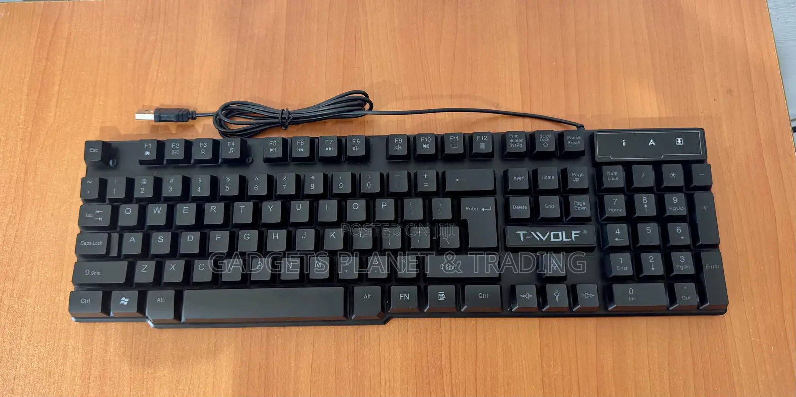T-Wolf 4in1 Gaming Combo: Keyboard, Mouse Heaphone & Mouse Pad - TF800