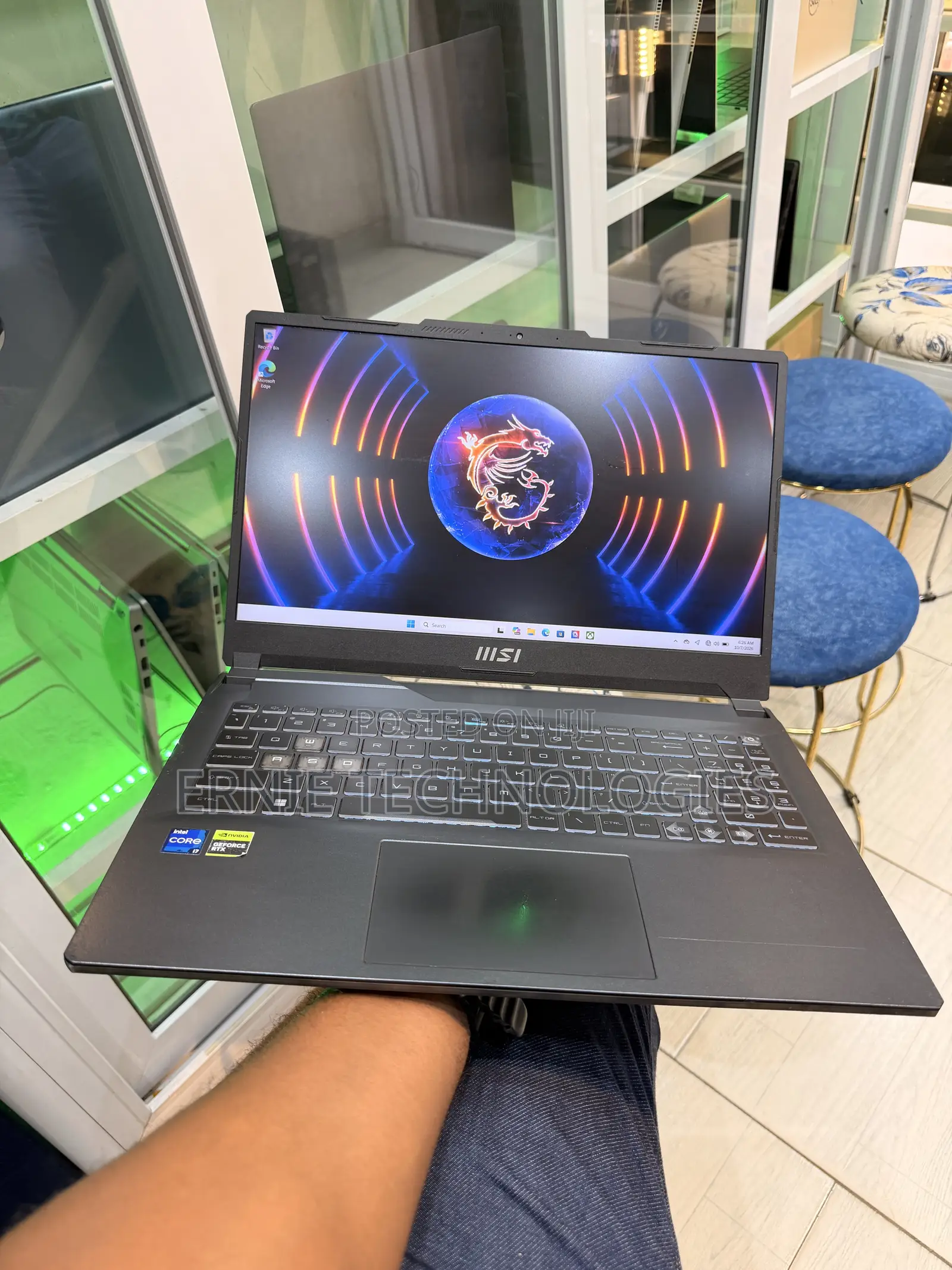 Laptop MSI Cyborg 15 16GB Intel Core i7 SSD 512GB