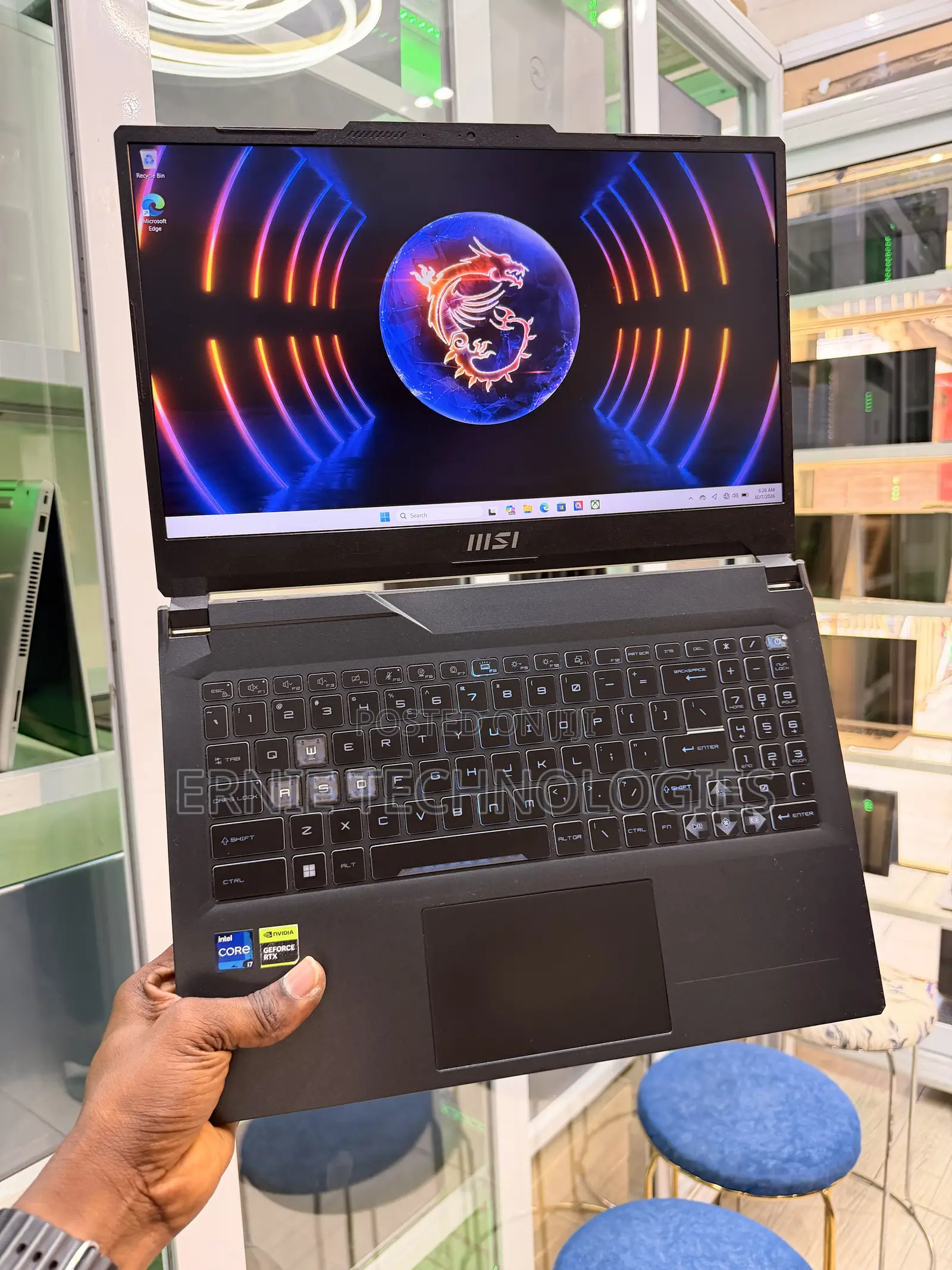 Laptop MSI Cyborg 15 16GB Intel Core i7 SSD 512GB