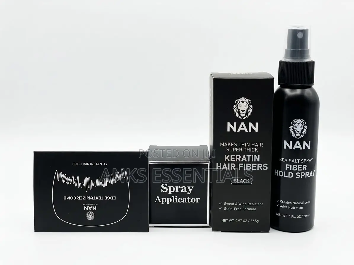 Black Keratin Hair Fibers – Instant Fuller Hair Look