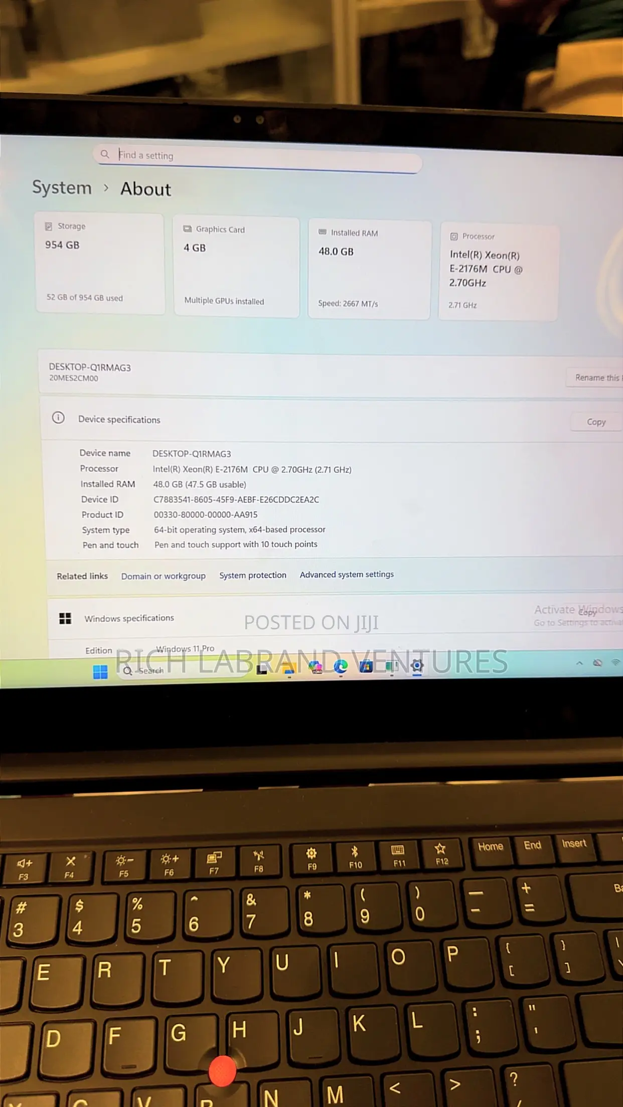 Laptop Lenovo ThinkPad P1 Gen 3 48GB Nvidia SSD 1T