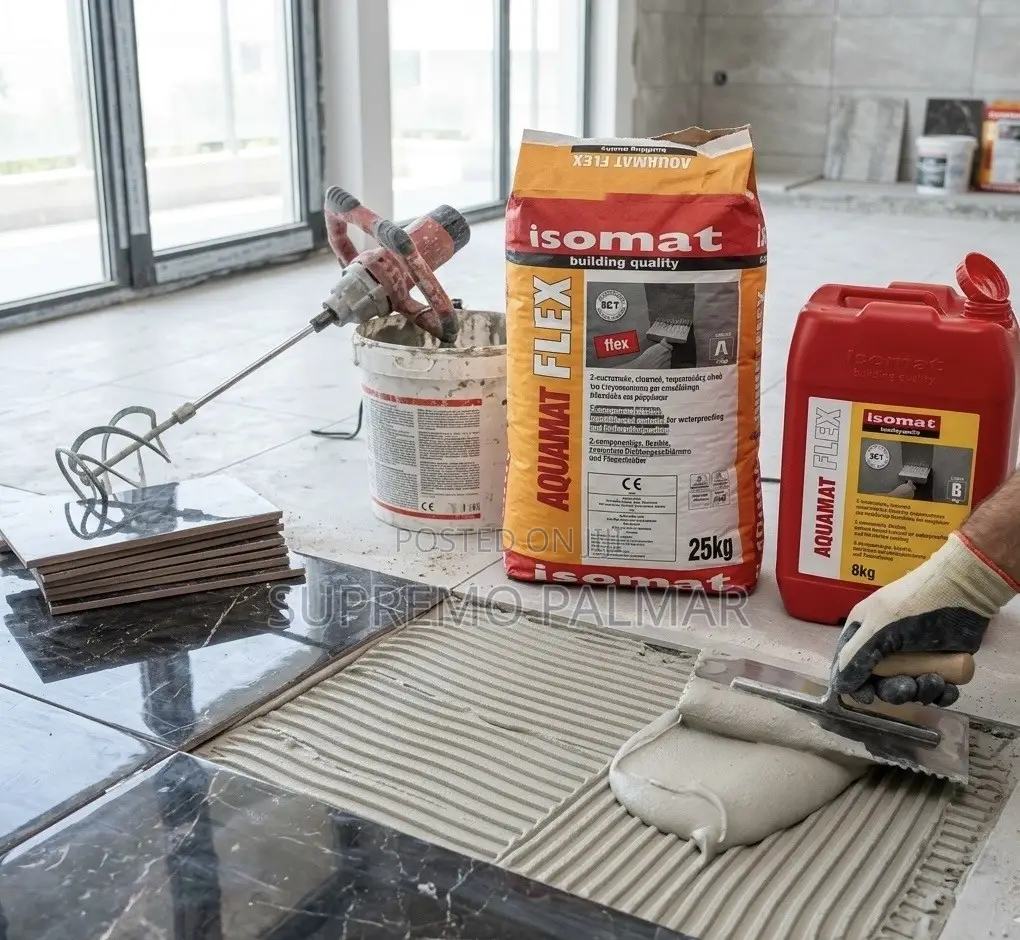 33kg Aquamat-Flex Waterproofing Slurry – ISOMAT 2-Part System