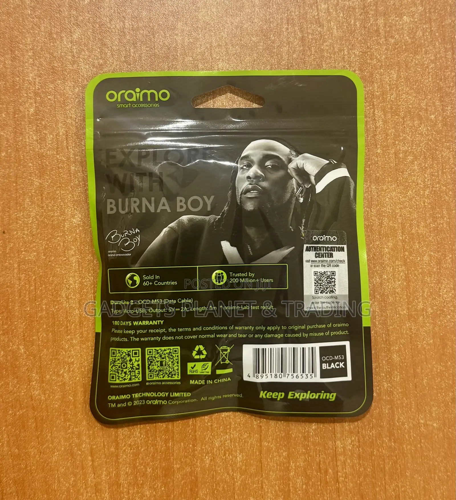 Oraimo RobustLine 2A 1M USB a to Micro-USB Cable | OCD-M53