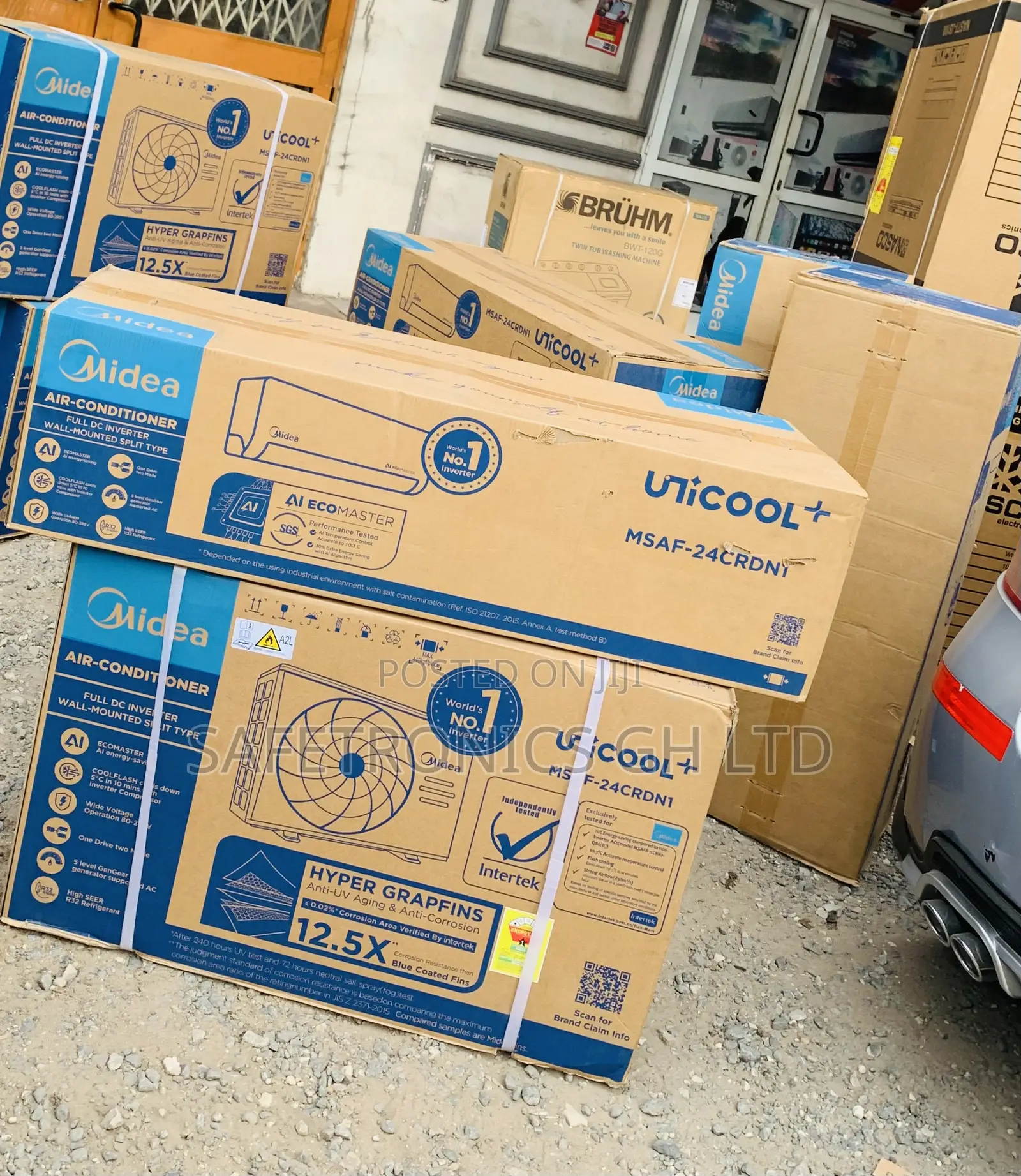 High Efficiency White Split 2.0 Horsepower Midea AC