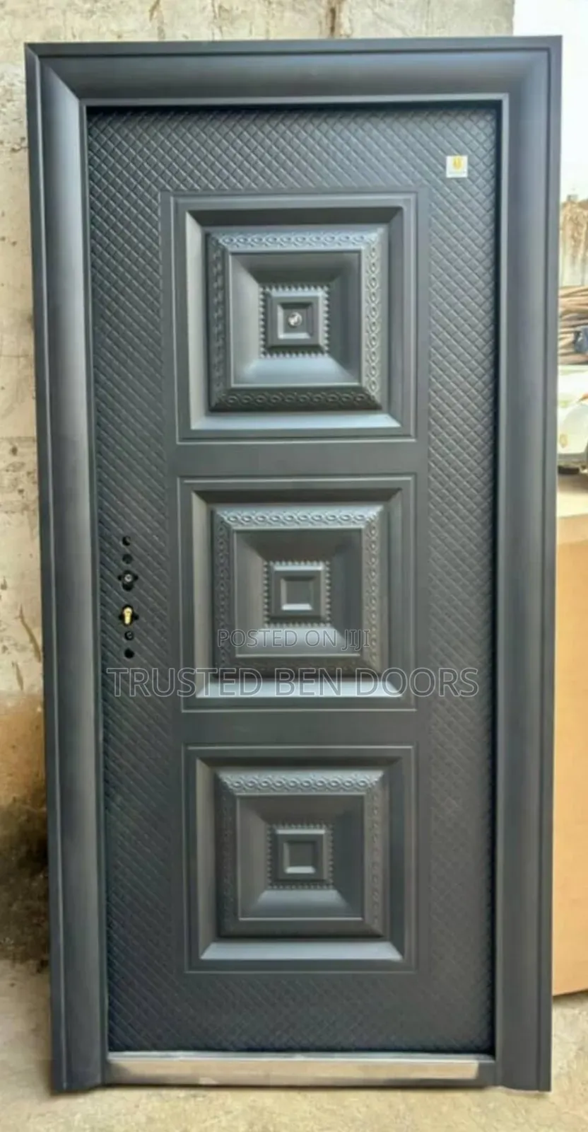 All Black Paladin Turkey Single Security Door