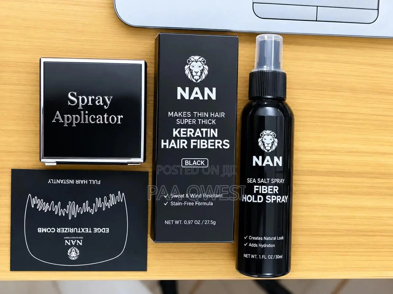 NAN Keratin Hair Fibers Black Set