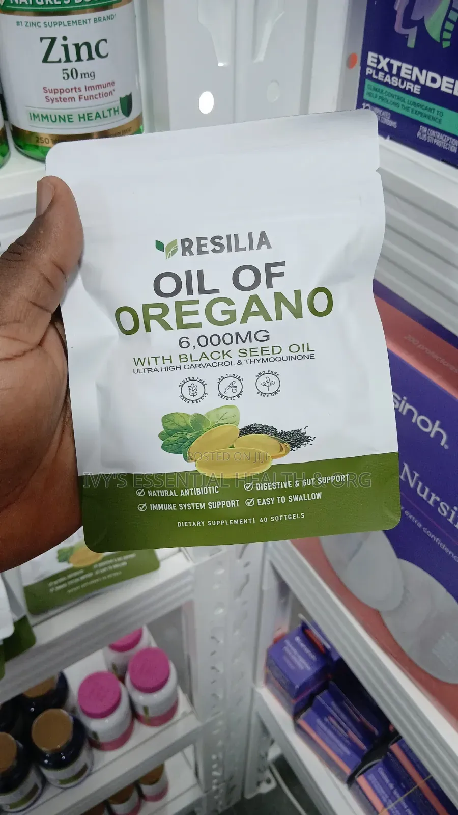 Oregano Oil 6000mg With Black Seed Oil Caps