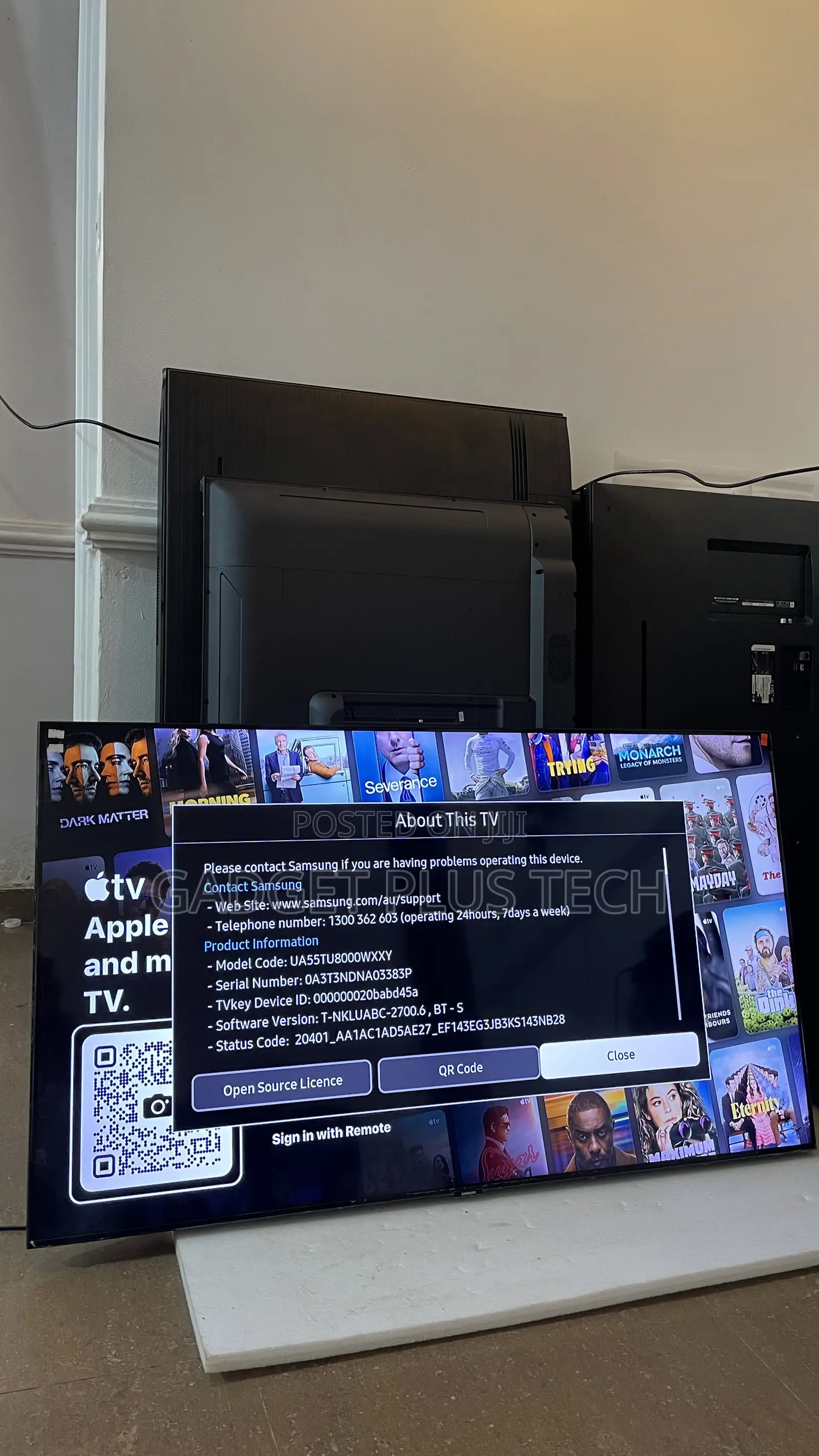 2021 55” Samsung 4K UHD Smart TV (There’s a Faint Line in the Screen)