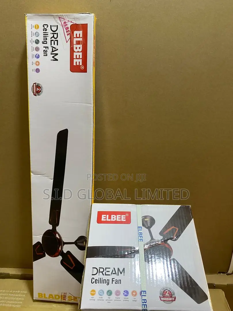 Elbee Ceiling Fan 56'' Smoky Brown -Original