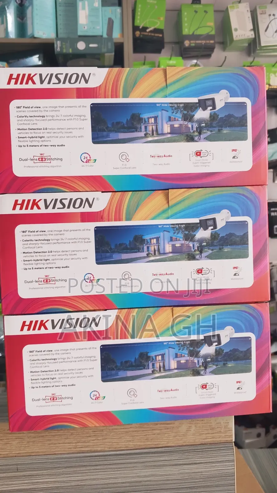Hikvision 180° Color 2 Way Audio 6MP IP Camera DS-2CD1T67G2HP-LIUF/SRB