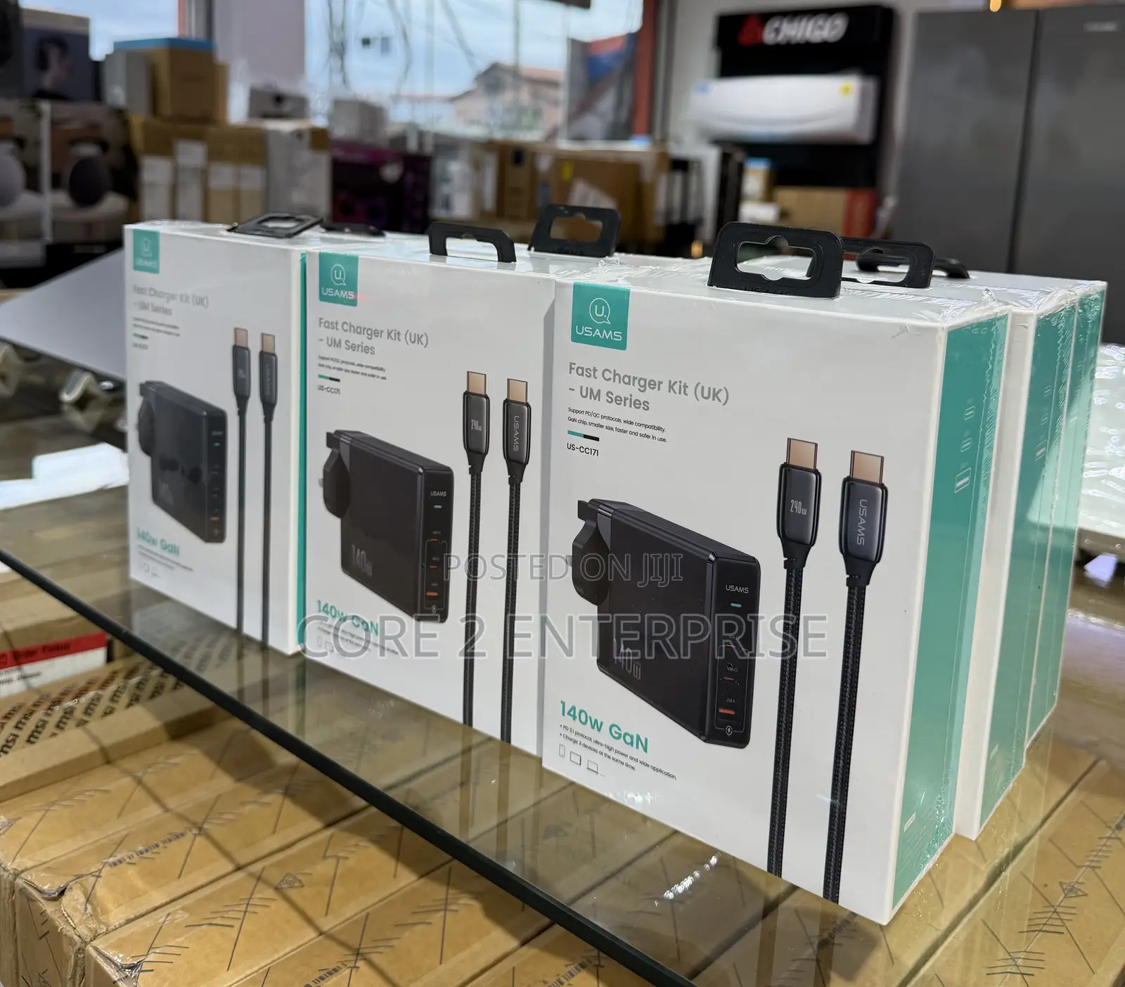 USAMS 140W GaN Fast Charger Kit