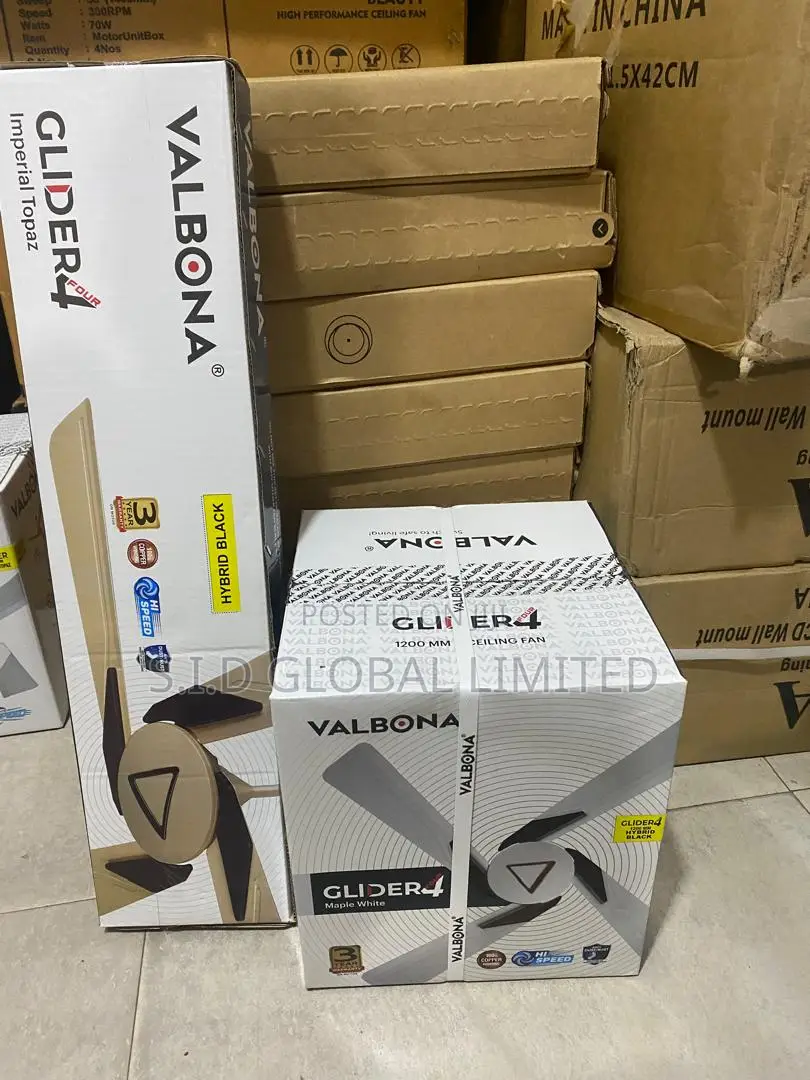 Valbona Ceiling Fan Gilder -Original Hybrid Black