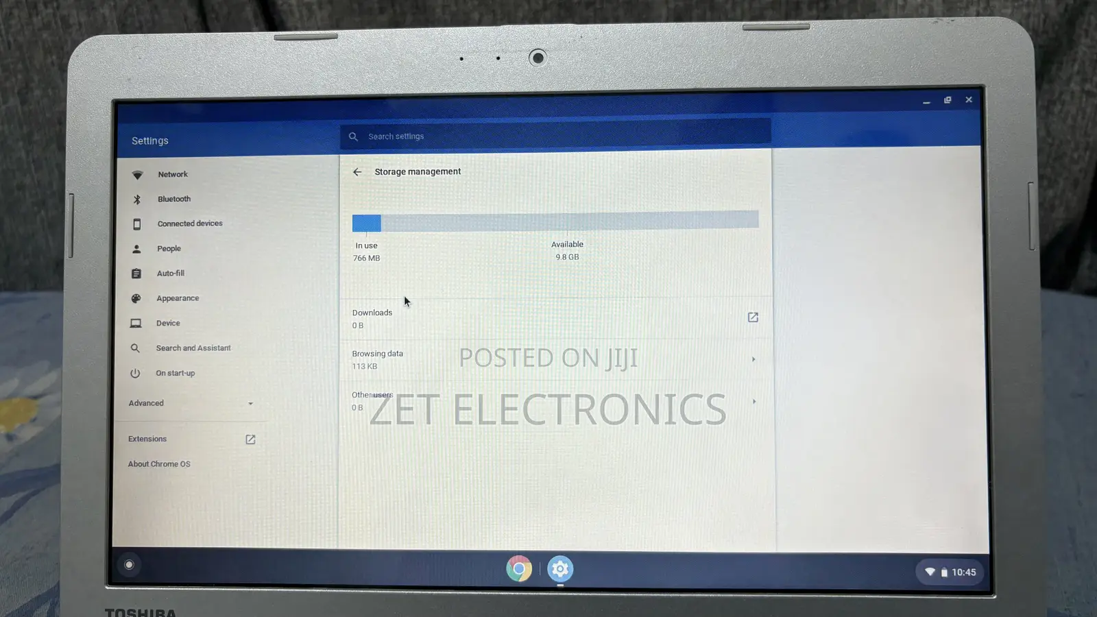 Laptop Toshiba Chromebook 2 2GB Intel Celeron eMMC 16 GB