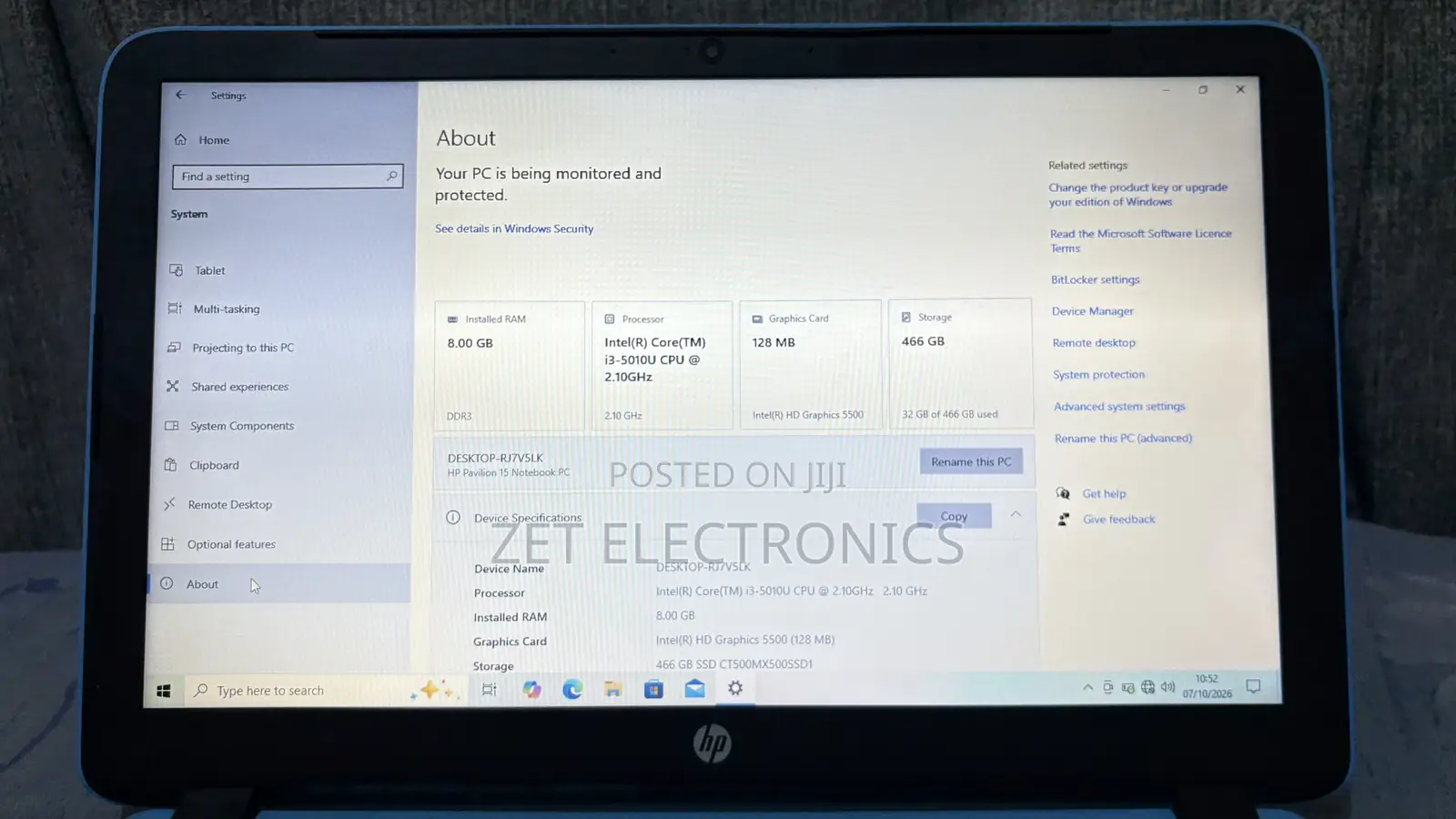 Laptop HP Pavilion 15 8GB Intel Core i3 HDD 500GB