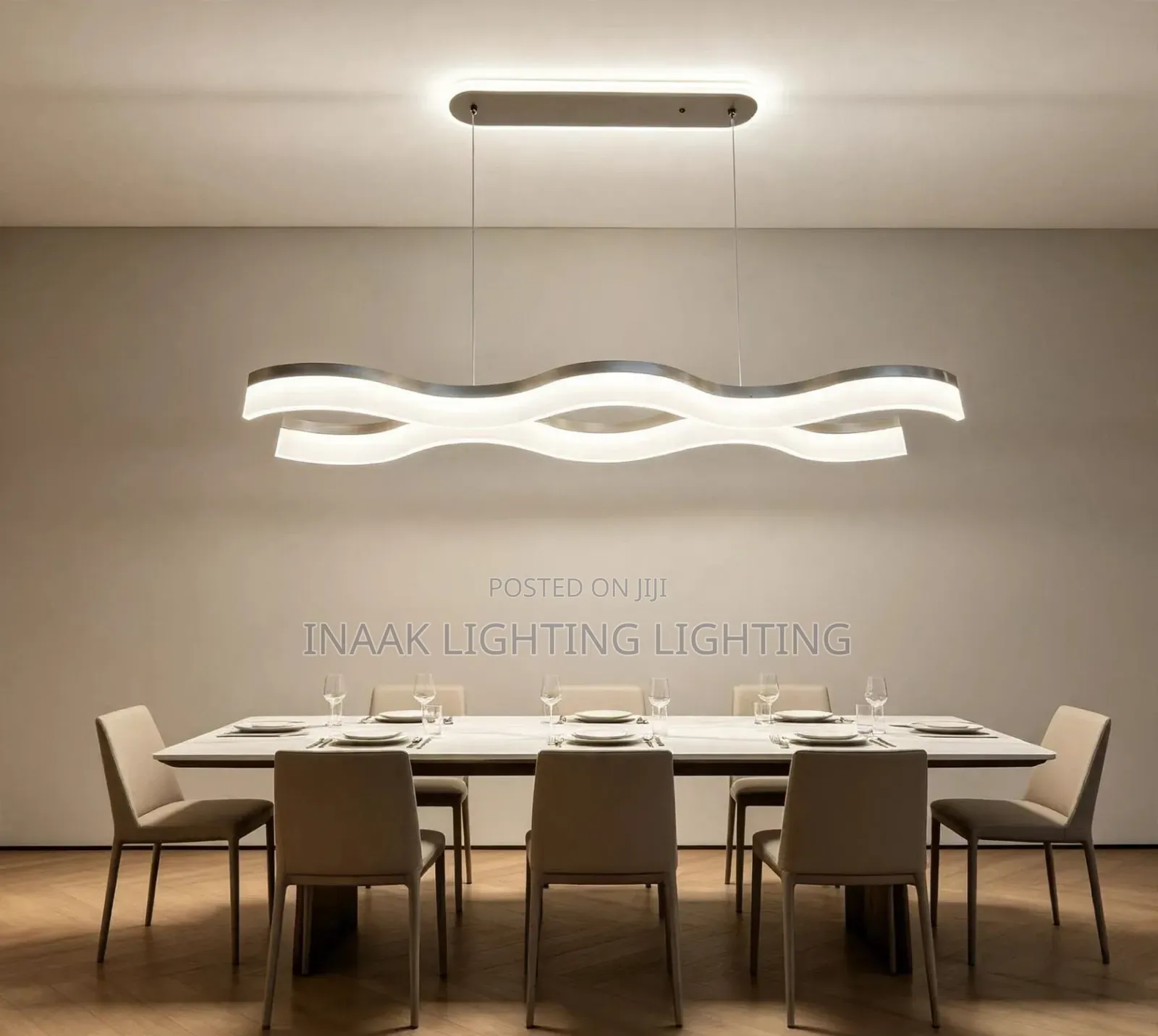 Double Layer Wavy Pendant Light