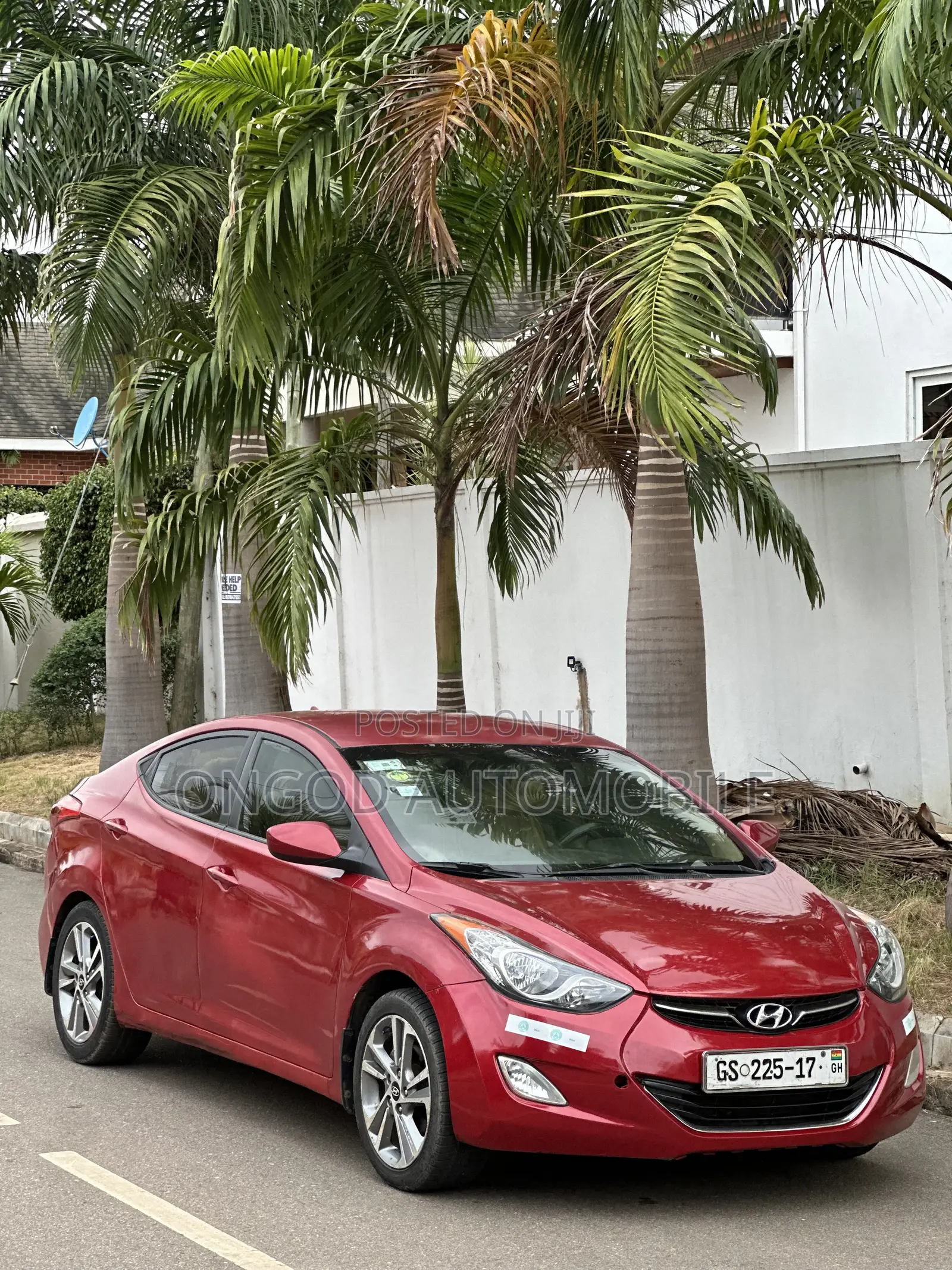 Hyundai Elantra GLS Automatic 2012 Red