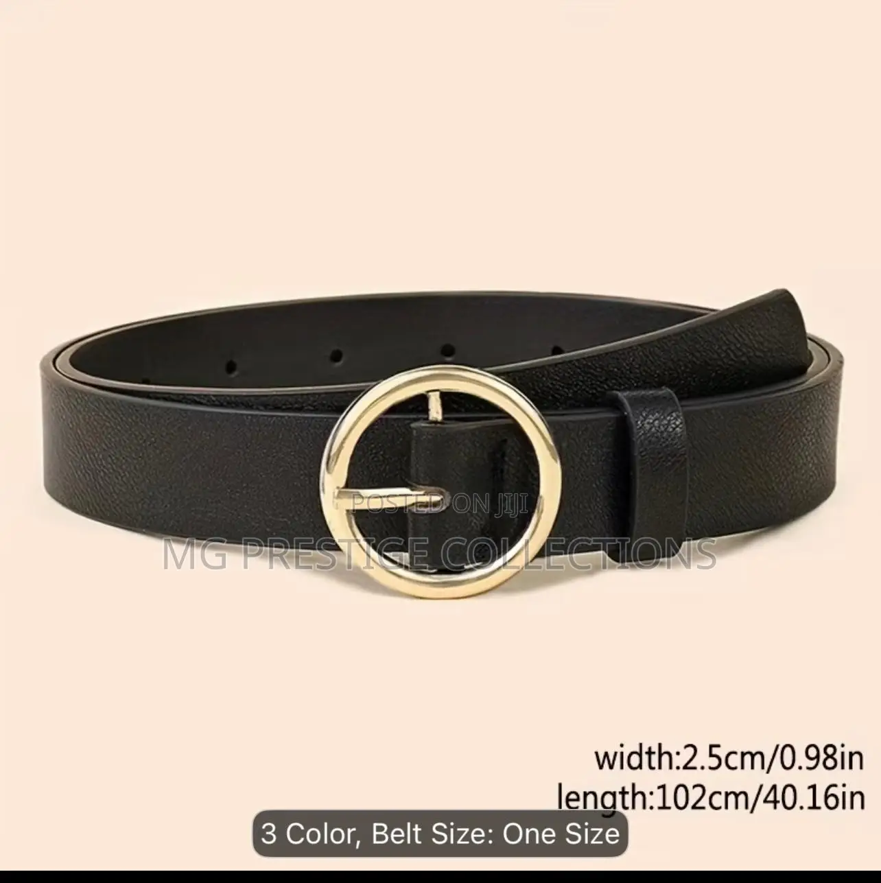 Women's Leather Belts (Black & Brown) + Free Hole Punch