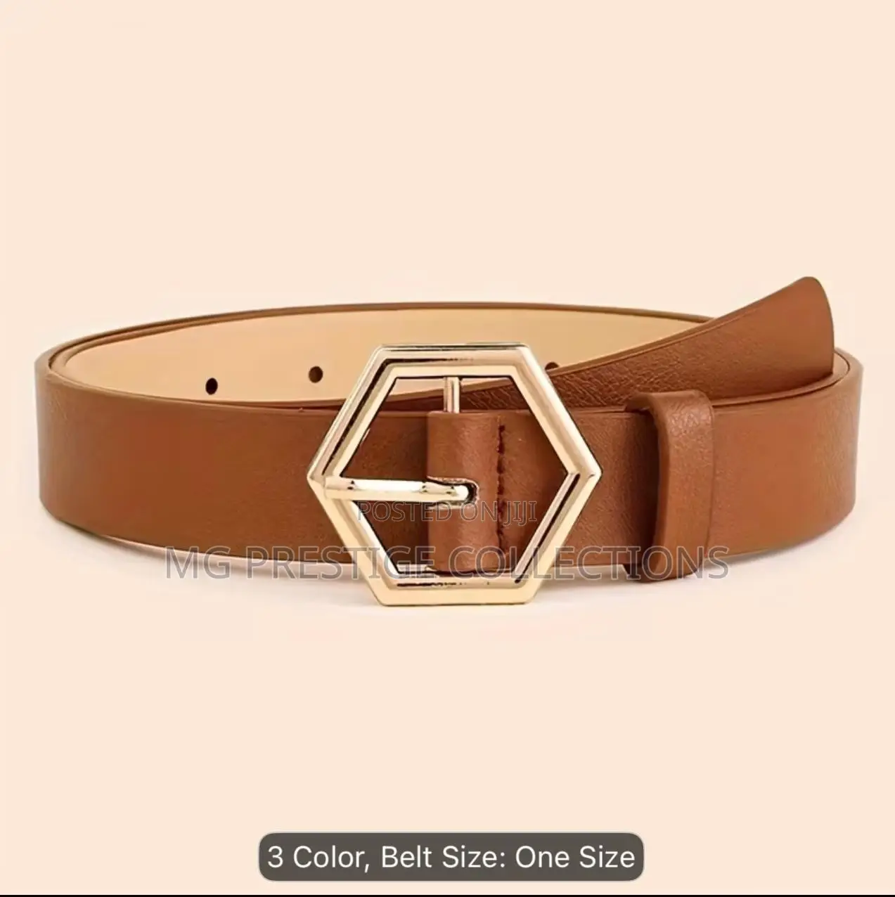 Women's Leather Belts (Black & Brown) + Free Hole Punch